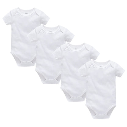 2/3/4/5/6 Teile/satz Blank Baby Body Weiß Neugeborenen Strampler 100% Baumwolle Kinder Overall Kurzarm Baby Kleidung Set Für 0-24M.