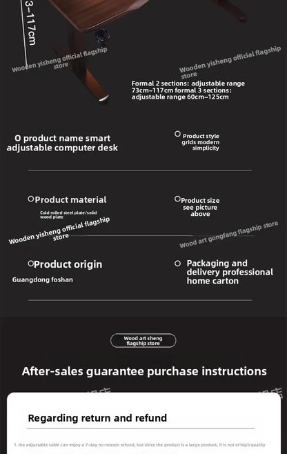 Elektrischer höhenverstellbarer intelligenter Stehschreibtisch, Computer-Workstation, Heimbüro, Gaming-Tisch, Arbeitszimmer, Schreibtisch, Desktop-Computer