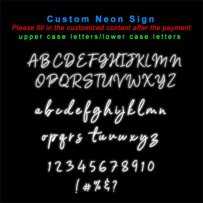 Custom Neon Sign Led Name Light for Kids Name Custom Signs Teenage Gift Led Neon Sign for Wall Decor Bedroom Decor Personalized.