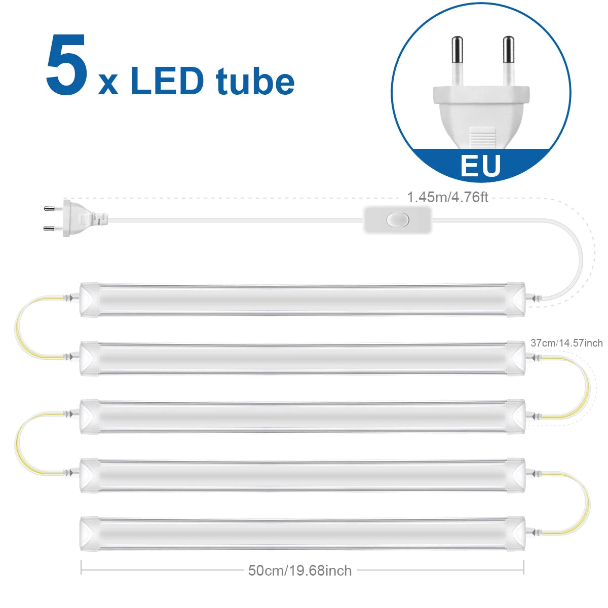 50CM Tube LED T5 15W/ T8 25W LED Bar Light Replace Fluorescent Tube Bulbs Cabinet Kitchen Wall Lamp Lighing -J.