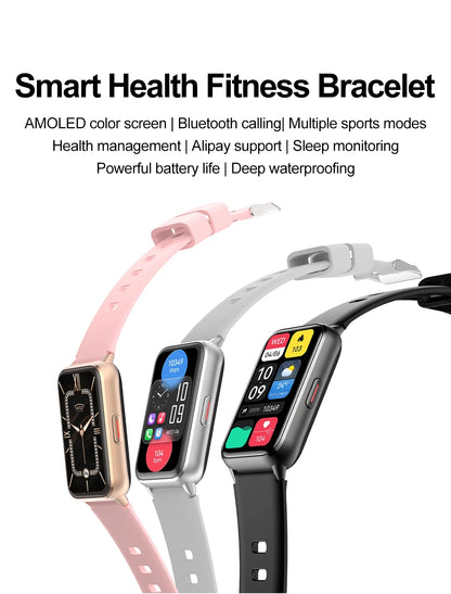 2025 New Grade Nursing Smart Watch AMOLED Blood Oxygen ECG + PPG Blood Pressure Body Temperature Bluetooth Health Smartwatch.