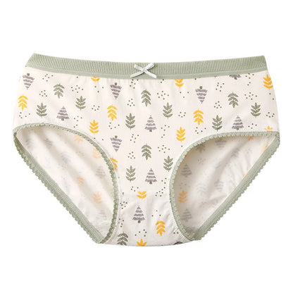 New Women Panties Antibacterial Cotton Lace Underwear Women's Floral Sweet Girls Briefs Mid-waist Shorts Female Lingerie M-XXL