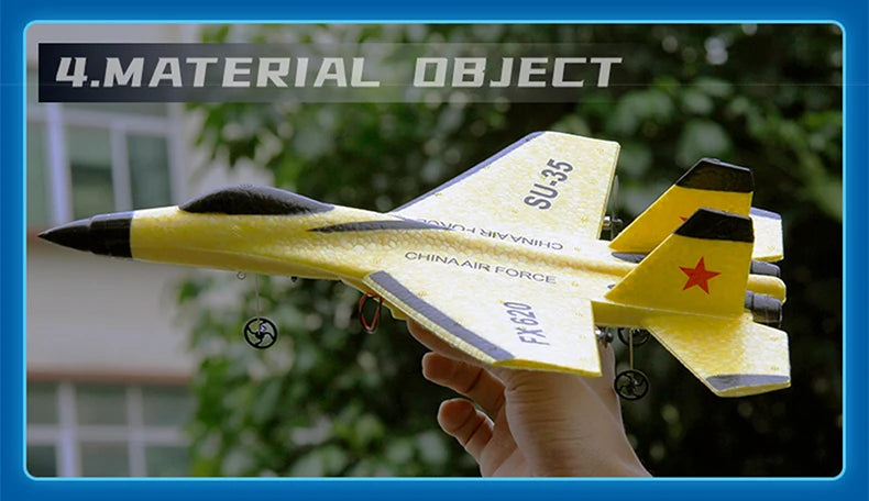 RC Foam Aircraft SU-35 Plane 2.4G Radio Control Glider Remote Control Fighter Plane Glider Airplane Foam Boys Toys for Children.