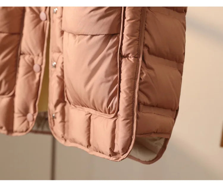 Weiblich 90% weiße Ente Daunen ultraleichte ärmellose Daunen weste 2023 neue Herbst/Winter Mode Kapuze Basics Frauen warme Weste Mantel