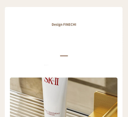 Punch-freies Luxus Badezimmer Regal Regale Wand Shampoo Kosmetische Lagerung Rack Für Küche Halter Platz Acryl Organizer