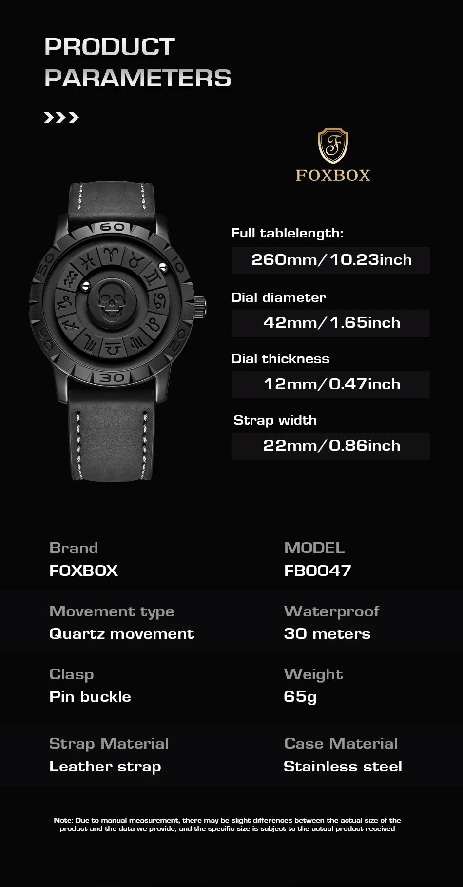 LIGE FOXBOX Unique Design Quartz Man Watch Simple Fashion Leather Belt Casual Sports Magnetic Srolling Beads Skull Men's Watches.