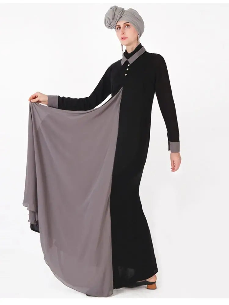 Ramadan Eid Black Abaya Damen Dubai Islam Muslim Women Clothing Modest Dress Kebaya Kaftan Robe Musulmane Caftan Marocain Femme.