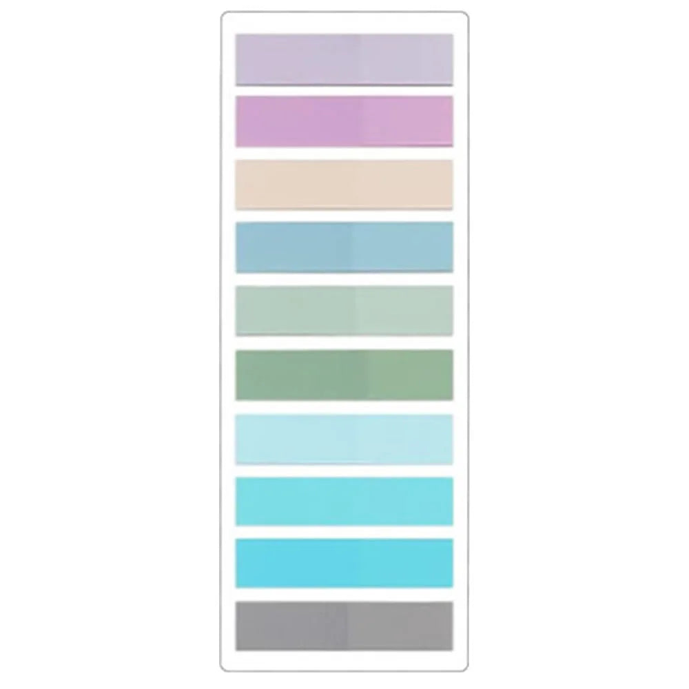 2400S Transparent Bunte Index Kreative Notizblöcke Büro Schule Schreibwaren Selbstklebende Aufkleber Haftnotizblöcke.