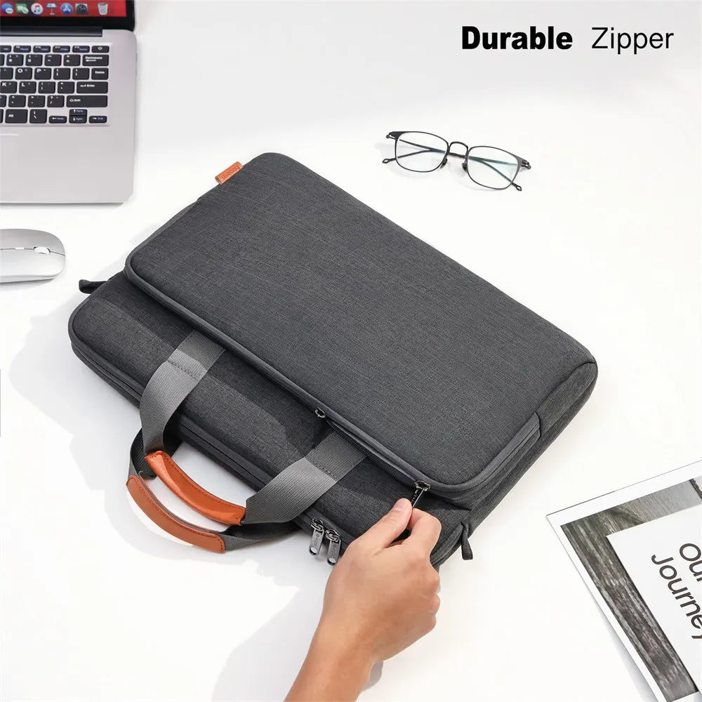 Laptop Computer Shoulder Bag Handbag Waterproof Briefcase Man Women 13 14 15.6 16 17 inch Bags for Macbook Air Samsung Accessory.