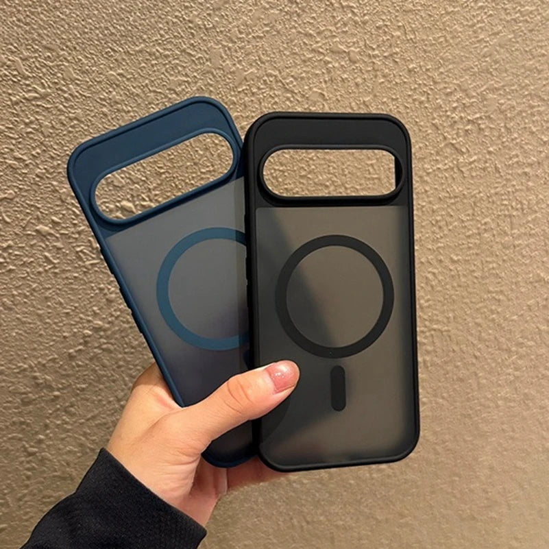 Magsafe Translucent Matte Magnetic Case For Google Pixel 10 ProXL 9 Pro XL 10Pro 10 9A Wireless Charging Candy Color Slim Cover.