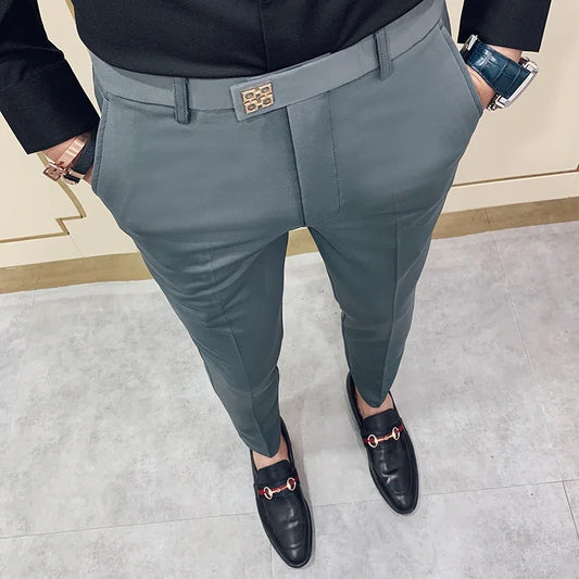 Frühling und Herbst männer Hosen Mode Koreanische Dünne männer Casual Knöchel Hosen Streetwear männer Hosen männer Schwarz grau