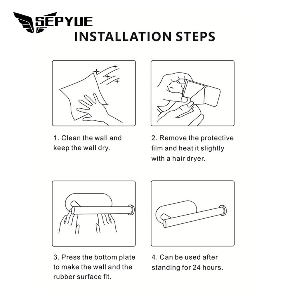 Bad Zubehör Set Matte Schwarz Wand Regal Wc Rollen Papier Halter Robe Haken Aufhänger Handtuch Schiene Bar Rack Ring Bad Hardware