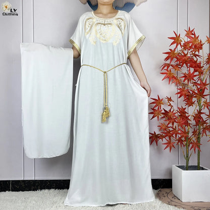 Neue Sommer-Kaftan-Abaya 2023, afrikanische Kleider für Frauen, traditionelle Kleidung, Islam-Gebetskleidung, Türkei, muslimische lose Robe, Ramadan