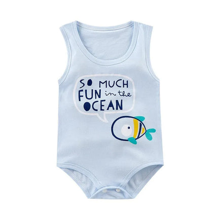 Sommer Baby Body Kinder Ärmellose Casual Einteiliges Neugeborenen Jungen Mädchen Cartoon Tier Strampler Kleinkind Overall Kleidung 0-2 jahre.
