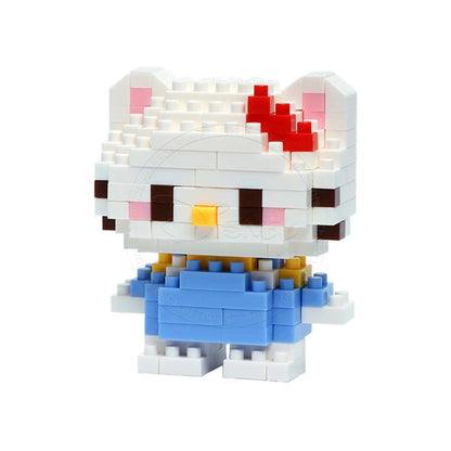 Stitch Disney Princess Elsa LinaBell Building Blocks Mickey Mouse Duck Mini Action Figures Blocks Assemble Toys Brick Kids Gifts