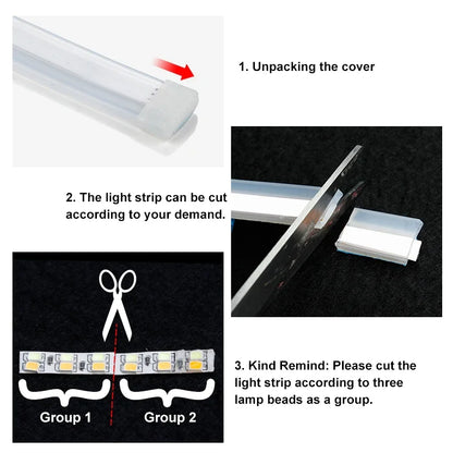 2 stücke Auto LED DRL Tag Nacht Lauflicht Wasserdichte Flexible Universal Auto Fließende Blinker Licht Bremse LED Streifen Lampe.