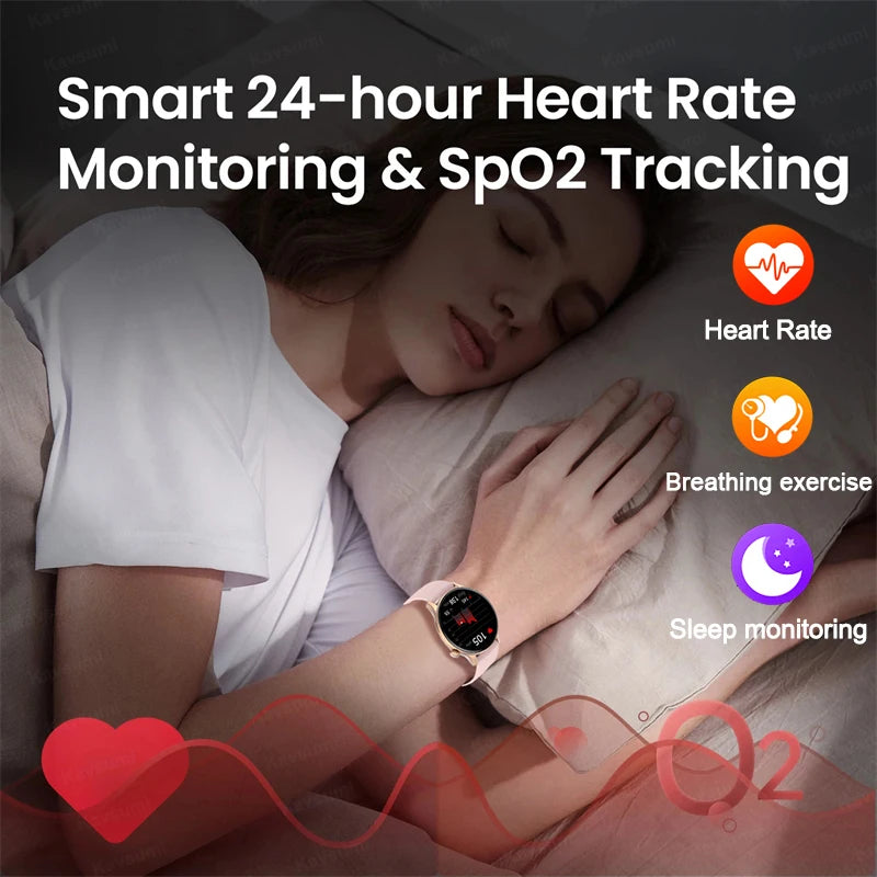 2025 NFC Smart Watch Amoled HD GPS Track Sports Heart Rate Bluetooth Call Waterproof Ladies Women Smartwatch For Huawei Xiaomi.