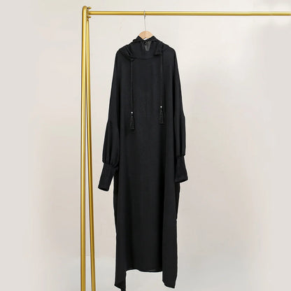 Two Piece Jilbab Prayer Set Abaya for Woman Batwing Hijab Dress Muslim Kimono Kaftan Robe Long Khimar Islam Cloth Jilbab Ramadan