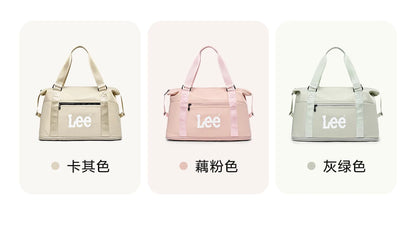 LEE Expandable Large Capacity Luggage Travel Handbag Women Sports Fitness Gym Yoga Bag Waterproof Dry Wet Pocket Duffel Bag.