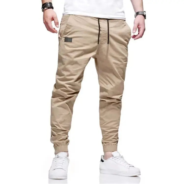 New Men's Casual Sports Pants Sweatpants Male Jogger Cargo Harem Pencil Pants Trousers Multi-pocket Sweatwear.