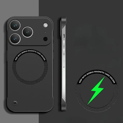 For IPhone 17 Pro Max Case for Magsafe Magnetic Frameless Hard PC Phone Case for IPhone 17 Air 17Pro 16E Shockproof Matte Cover.