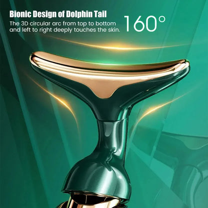 3 In 1 Facial Lifting Device Neck Facial Eye Massage Face Slimmer EMS Beauty Skin Tightening Wrinkle Anti Aging Face Massager.