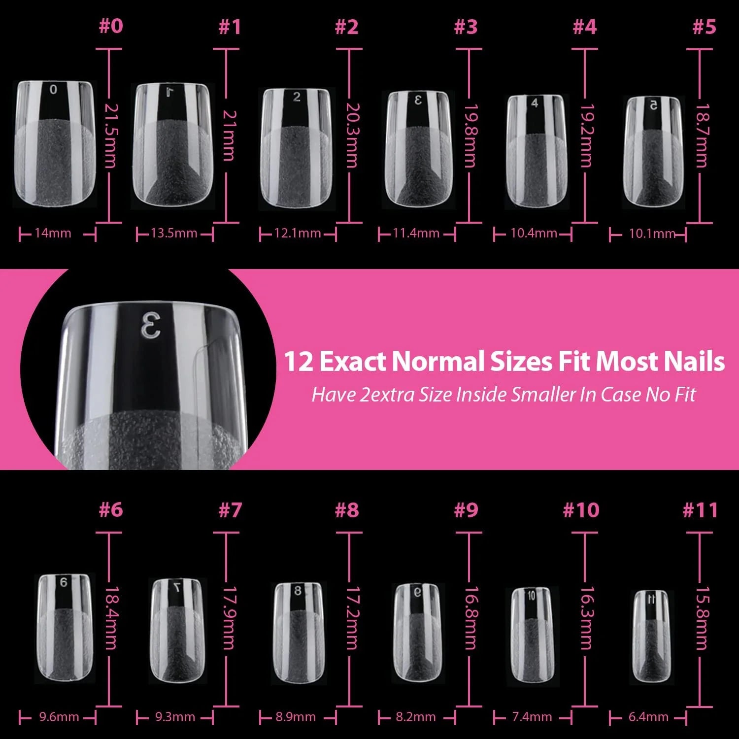 120PCS- Semi-frosted short almond clear fake nails, whitening nail art set with removable fake nails for festivals, parties, dat.