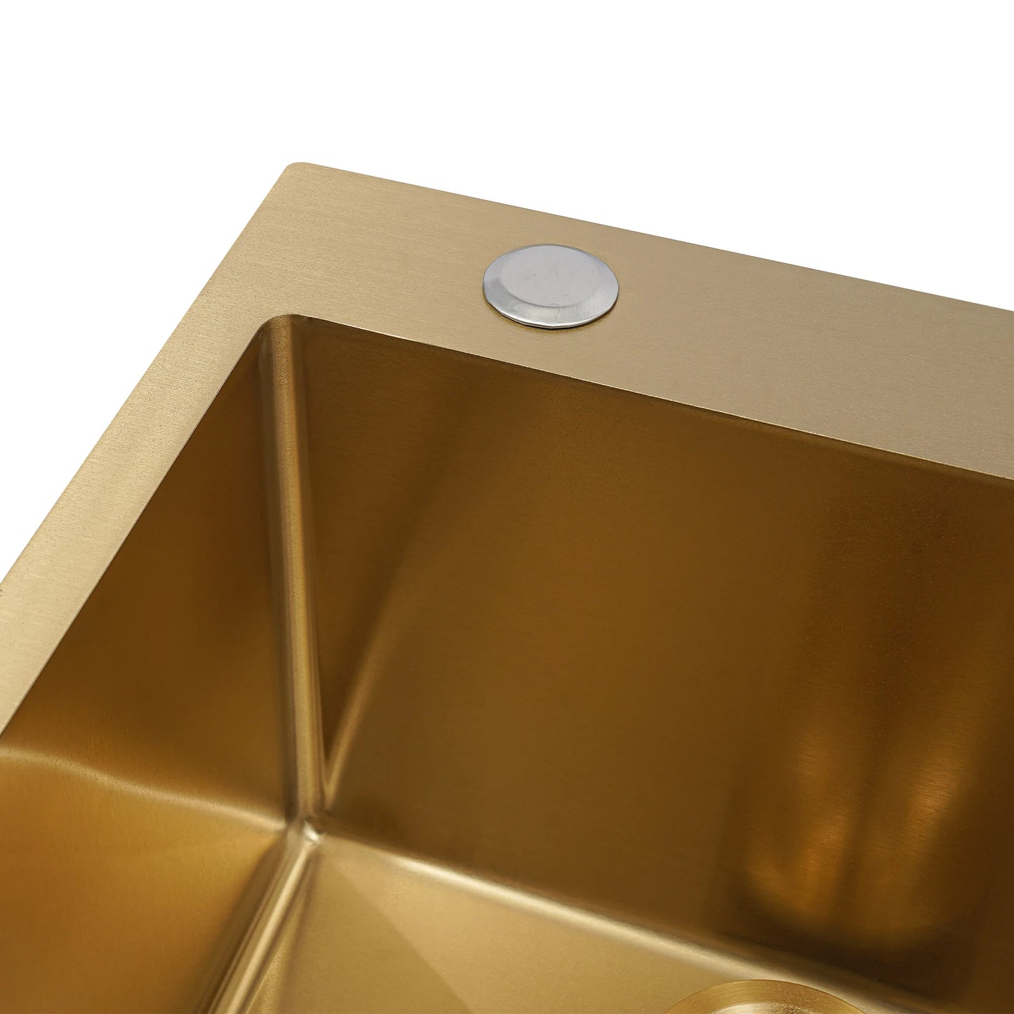 60 x 45 Zoll Edelstahl-Küchenspüle ohne Logo, rechteckige Spüle mit Abtropfkorb für Toiletten, Badezimmer, Waschräume