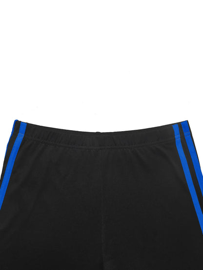 2025 Women's Summer Two-Piece Set Sportswear Short Sleeve Trousers Color Block Soft Fashion Basic Versatile Outfit.