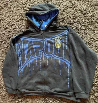 Oversizeds Cotton Gray Classic Style Sweatshirts for Couple's Sports Daily Series Printed Retro Pullover Kawaii Jackets.