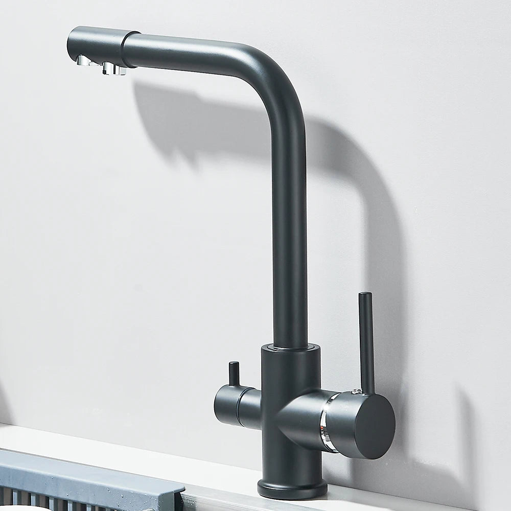 Filtered Kitchen Sink Faucets Drinking Water Filter Kitchen Faucet Sink Tap Hot Cold Water Tap For Kitchen
