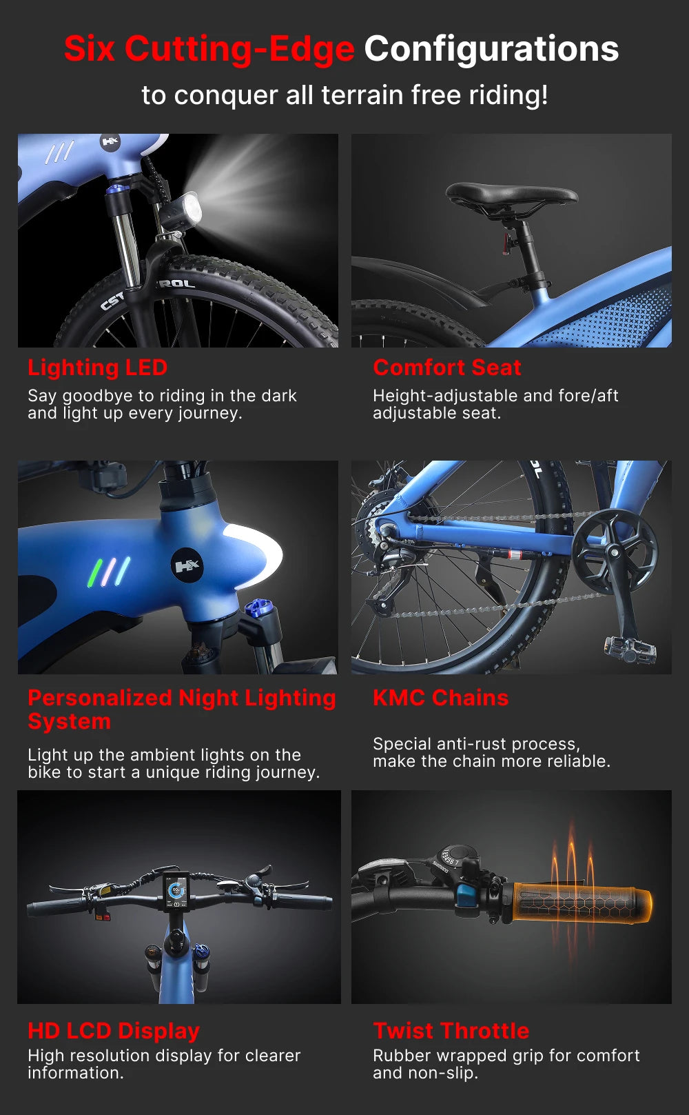 HX Q5 Ebikes 2000W Adults Electric Bike 57KM/H Electric Bicycle 27.5 Inch Removable battery Electric E Bikes Mountain Ebike.