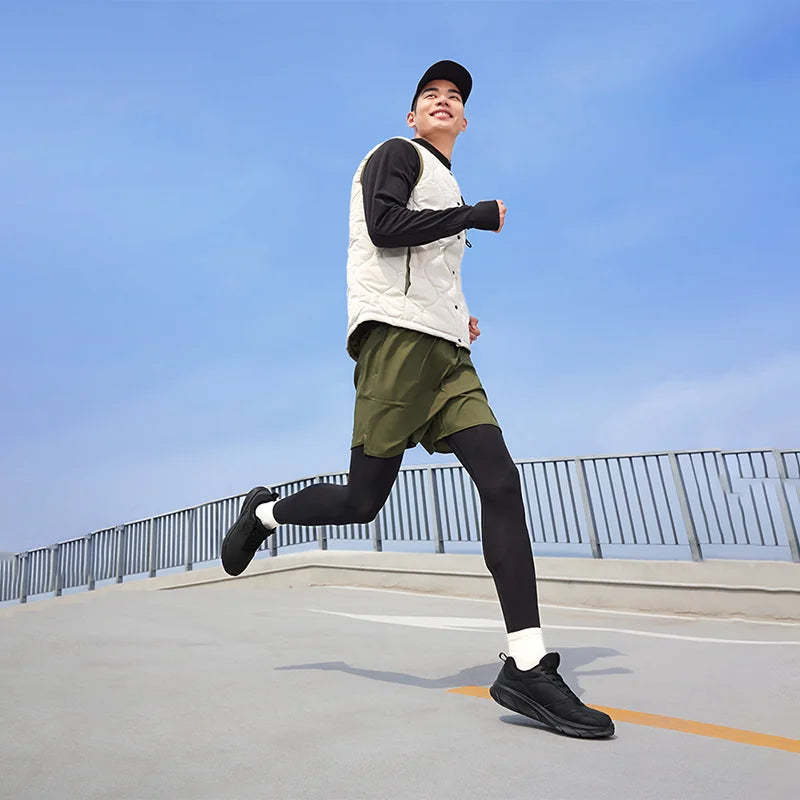 361 Degrees Men Running Shoes Lightweight Cushioning Leather Waterproof Casual Rebound Jogging Non-Slip Sneakers male 672432227.