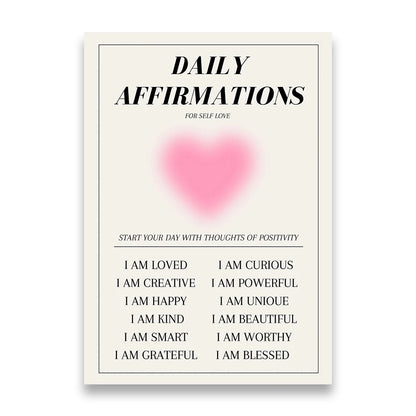 Pink Gradient Aura Spiritual Affirmation Wall Art Canvas Painting Nordic Posters And Prints Wall Pictures For Living Room Decor.