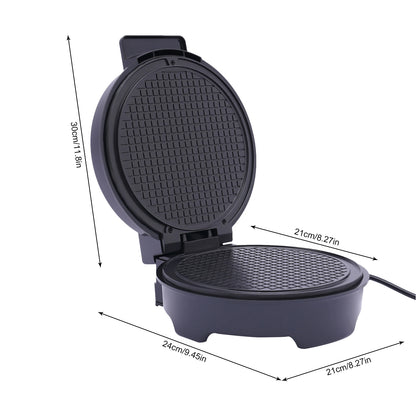 Waffle Iron 1200W Electric Waffle Cone Maker Non Stick Iron Plate Baking Mould with Anti Scalding Handle Indicator Light.