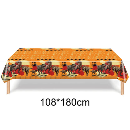 Jurassic Dinosaurier Geburtstagsparty liefert Dinosaurier Einweggeschirr Teller Tasse Serviette für Dinosaurier-Themen Party Kinder Jahre.