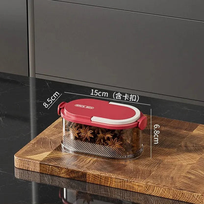 Portable Storage Box Onion Ginger and Garlic Seasoning Jar Can Be Stacked Sealed Storage Jar Packaging Fresh-keeping Box