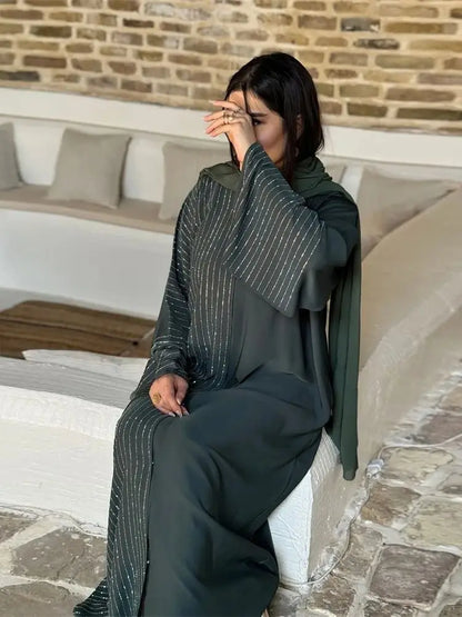 Ramadan Eid Kebaya Muslim Abaya Damen Dubai Long Dresses For Women Robe Djellaba Caftan Marocain Femme Musulmane Kaftan Vestidos.
