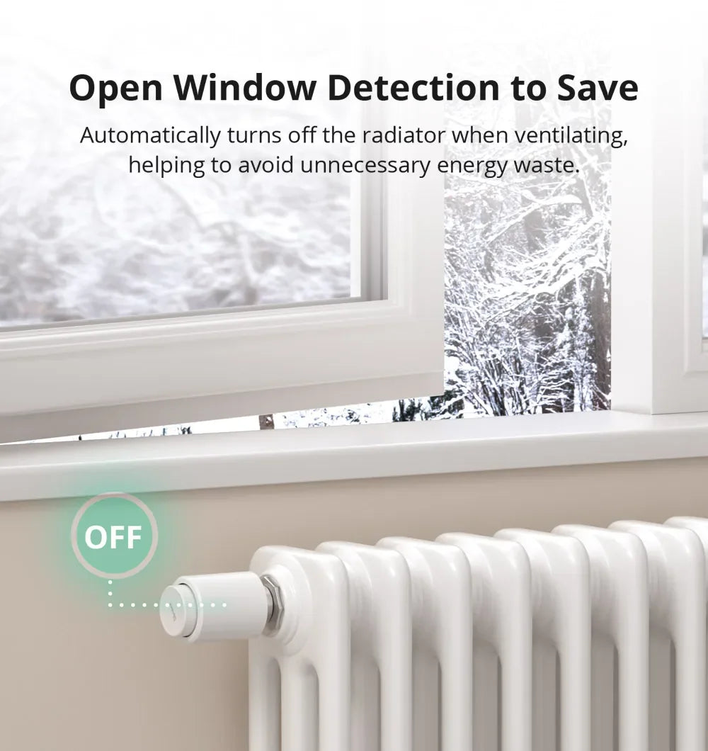 Sonoff TRVZB Zigbee 3.0 Thermostatic Radiator Valve Smart Home Temperature Control Support Alexa Google ZHA MQTT Ewelink.