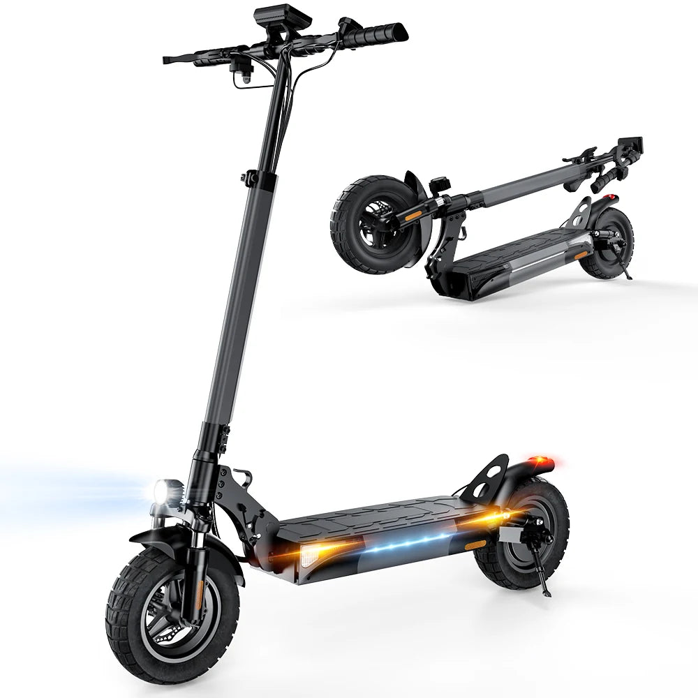 iScooter W9 Electric Scooter For Adults 1000W Motor 54.6V14Ah Battery 10  Inch Off Road Pneumatic Tires Foldable  E-scooter.