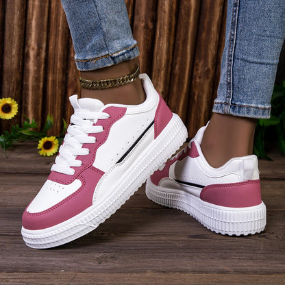 YRZL Leather Sports Women Casual Shoes Lightweight Running Shoes Platform White Sneakers Men Outdoor Breathable Sport Shoes.