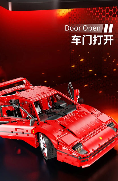 4026PCS Technical LOX Edition F40  Assembly MOC 140629 Building Block Car Supercar Model Adult High Difficulty Racing Toys.