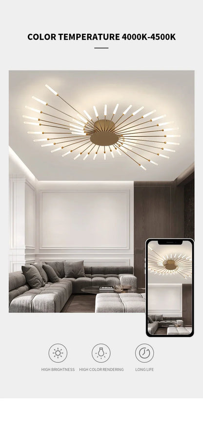 Moderne Led Feuerwerk Anhänger Lampen für Wohnzimmer Schlafzimmer Kronleuchter Led Decke Hängen Lampe Hause Einrichtungs beleuchtung.