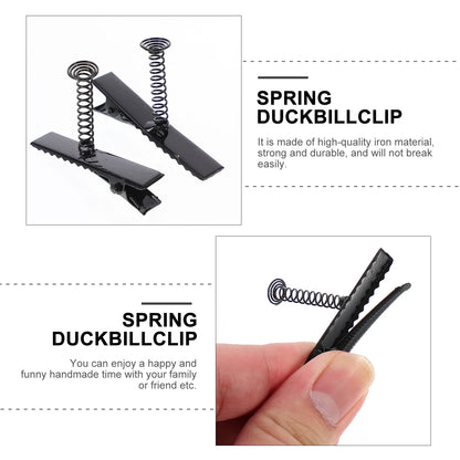 100 Pcs No Trace Hairpin Accessories Clips for Bottle Iron Barber Hairdressing DIY.