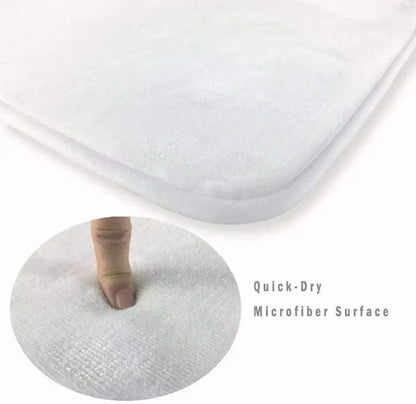 4-teiliges Badezimmer-Set, wasserdichter Stoff-Duschvorhang im Palast-Stil mit 12 Haken, rutschfeste Badezimmermatte, U-förmige Toilettendeckelabdeckung