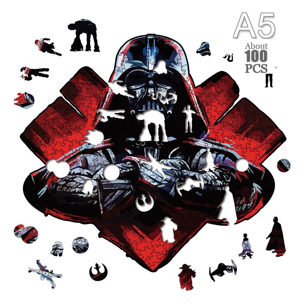 Movie Characters Wooden Puzzle Film Star Wood Jigsaws 2D Magic School Badge Character Jigsaw Toys for Kids