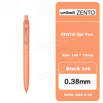 Uniball ZENTO Standard 0,38/0,5 mm Gelschreiber, wasserbasierte, glatte Schreibroller, passend für verschiedene Anlässe, Schreibwaren.