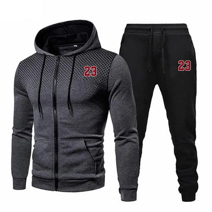 Men's Hooded Tracksuit Casual Hot Sale Single Piece Sports Zipper Sweatshirts and Sweatpants Comfort Outdoor Jogging Sport Daily.