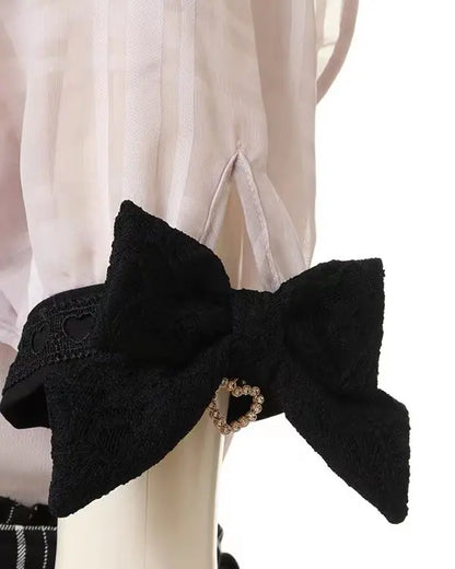 Rojita Stil Spitze Kragen Lolita Hemd Mode frauen Tops Sommer Nette Süße Bogen Schulter Slim Fit Kurzarm Blusen weibliche