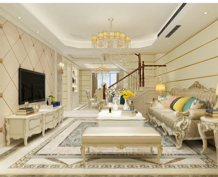 Hirschhaut Samt horizontal gestreifte Tapete Wohnzimmer Schlafzimmer gestreifte Film- und Fernsehwand 3D-Relief verdickte Tapete